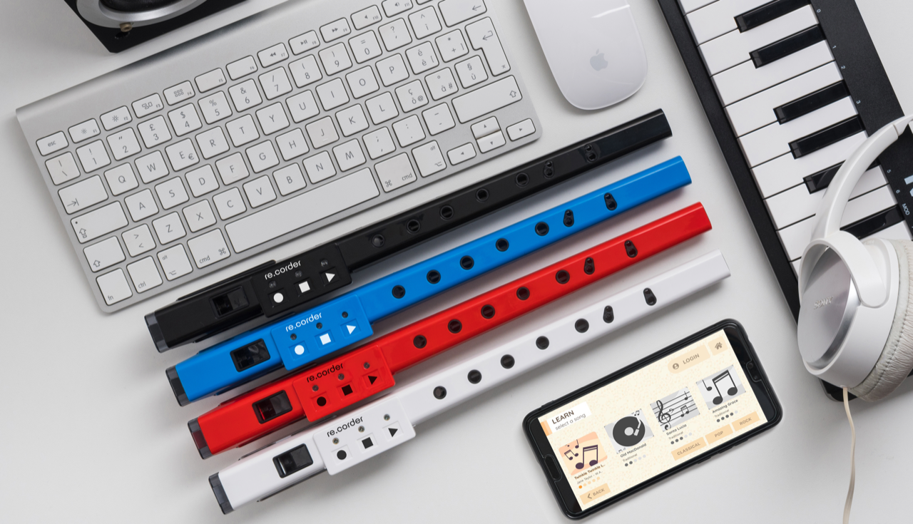 re.corder - the first acoustic and digital recorder - Bluetooth MIDI